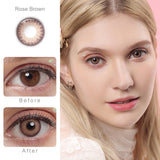 Flora Rose Brown Colored Contacts