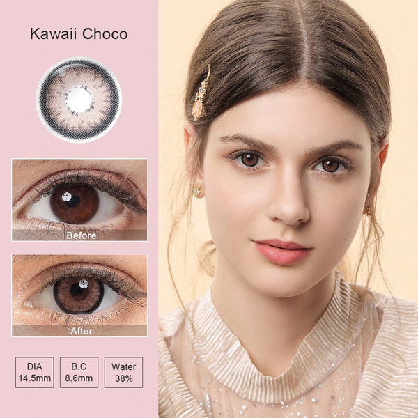 Kawaii Choco Colored Contacts