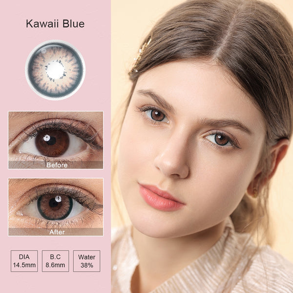 Kawaii Blue Colored Contacts