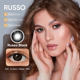 Russo Black Colored Contacts