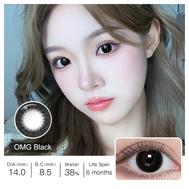 OMG Black Colored Contacts