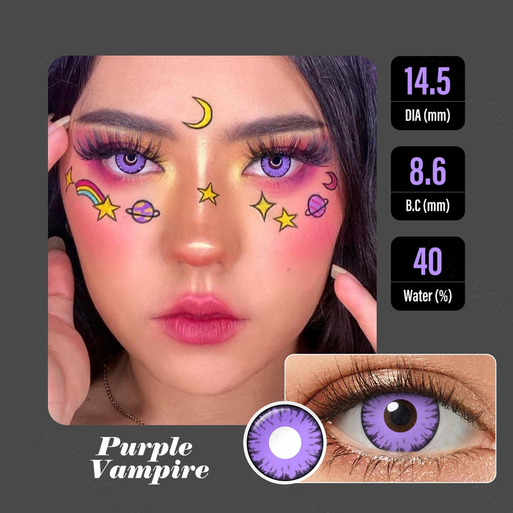 Purple Vampire Crazy Contacts for Twilight – FreshGo