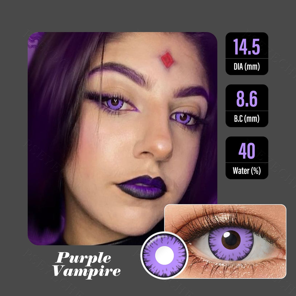 Purple Vampire Crazy Contacts for Twilight – FreshGo