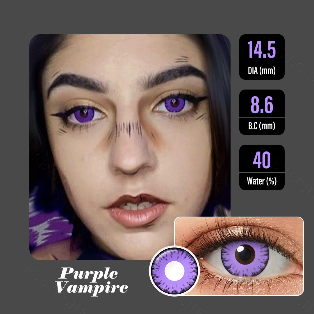 趣味 UVERworld #CONTACT Purple Vampire Crazy Contacts for Twilight – FreshGo