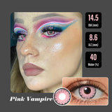 Pink Vampire Halloween Contacts for Twilight