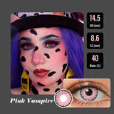 Pink Vampire Halloween Contacts for Twilight