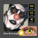 Fire Werewolf Halloween Contacts