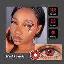 Red Crack Halloween Contacts