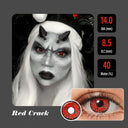 Red Crack Halloween Contacts