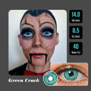 Green Crack Halloween Contacts