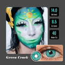 Green Crack Halloween Contacts