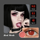 Red Mesh Halloween Contacts