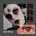 Red Mesh Halloween Contacts