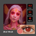 Red Mesh Halloween Contacts