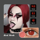 Red Mesh Halloween Contacts