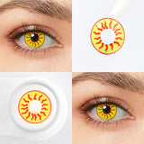 Sun Flame Halloween Contacts