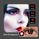 Red Pentagram Halloween Contacts
