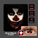 Red Black Cross Halloween Contacts