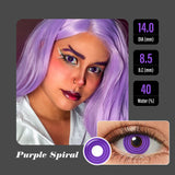 Rinnegan Purple Spiral Halloween Contacts