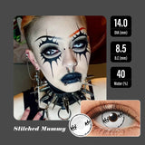 Stitched Mummy Halloween Contacts