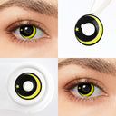 Yellow Galaxy Halloween Contacts