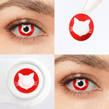 Red Kitty Halloween Contacts