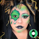 Green Cat Eye Halloween Contacts