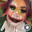 Black Spiral Halloween Contacts