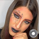 Black Spiral Halloween Contacts