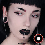 Red Rim Halloween Contacts