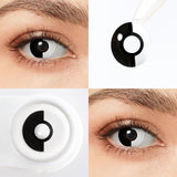 Black and White Halloween Contacts