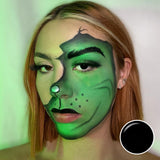 Blind Black Halloween Contacts