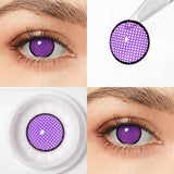 Purple Mesh Contact Lenses