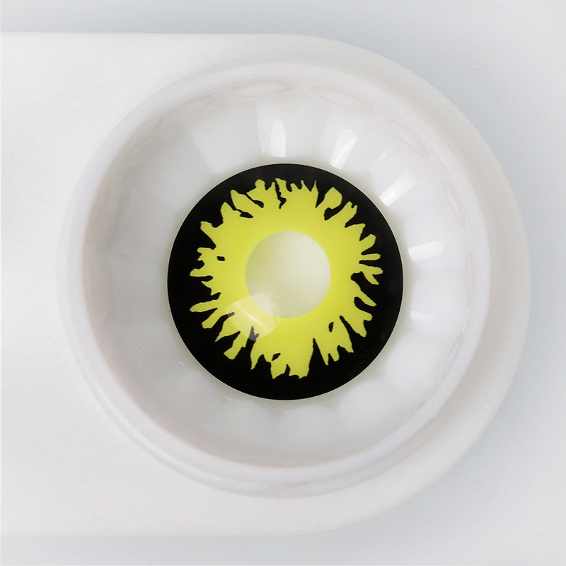 Black And Yellow Wolf Contacts