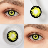 Black And Yellow Wolf Contacts