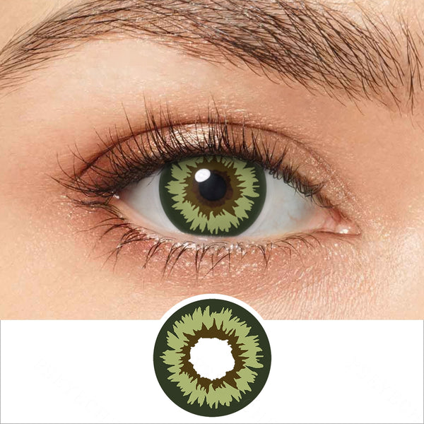 Miracle Green And Brown Contacts