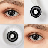 Shimmering Grey Circle Contacts