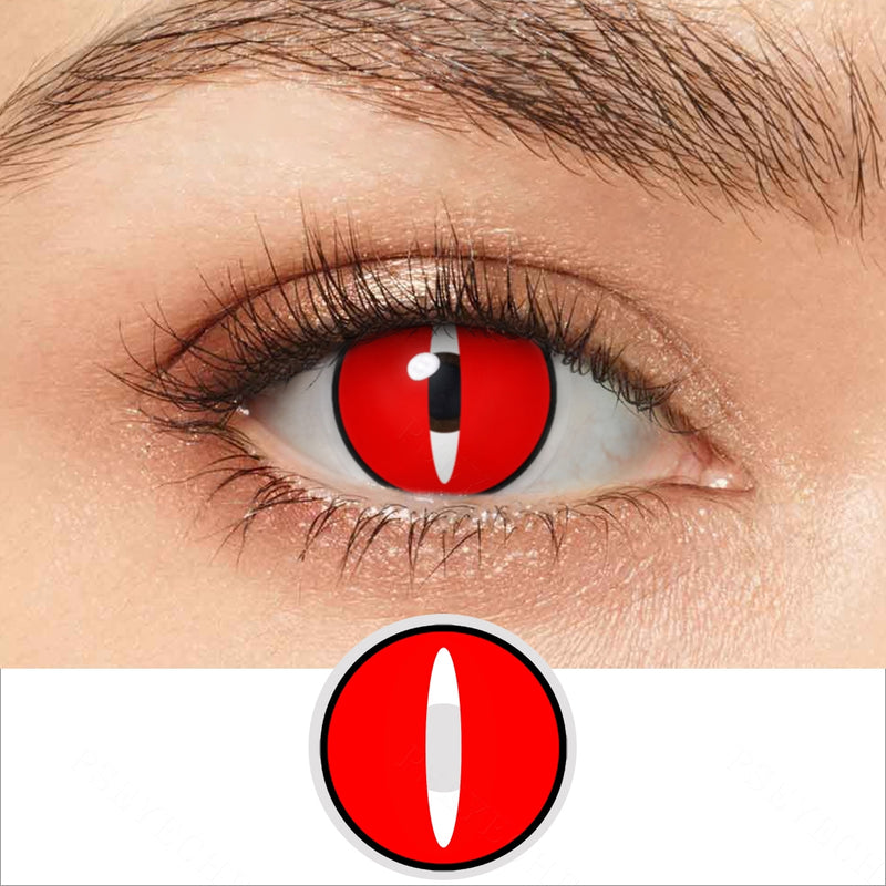 Cosplay SpiderWeb Dark Red Colored Contact Lenses – unicolens
