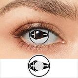 White Coffin Pattern Halloween Contacts