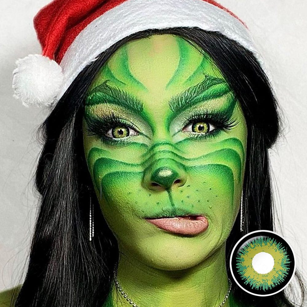 Maleficent Emerald Green Theatrical Contact Lenses – FreshGo