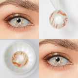 Bloodstain Mottled Contact Lenses