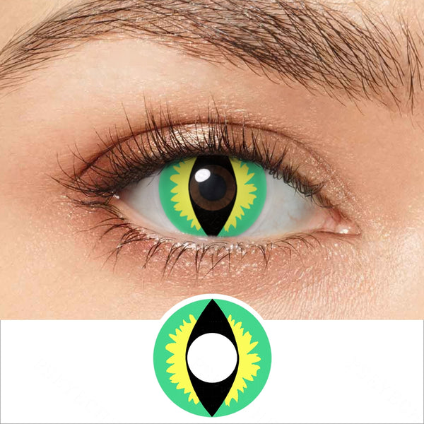 Green Dragon Eye Contacts