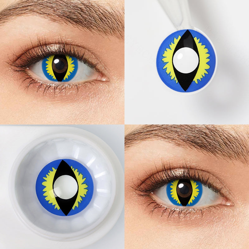 Blue Dragon Eye Contacts