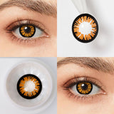 Glamor Orange Contact Lenses