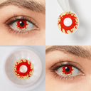 Yellowish Bloodshot Eye Contacts