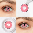 Pink Nezuko Eye Contacts