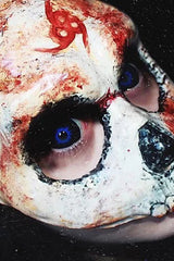 White Walker black and blue Sclera Lenses