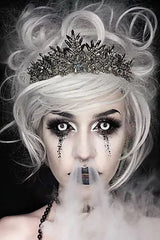 Black and White Sclera Lenses