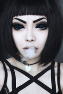 Blue Star Trails Sclera Lenses