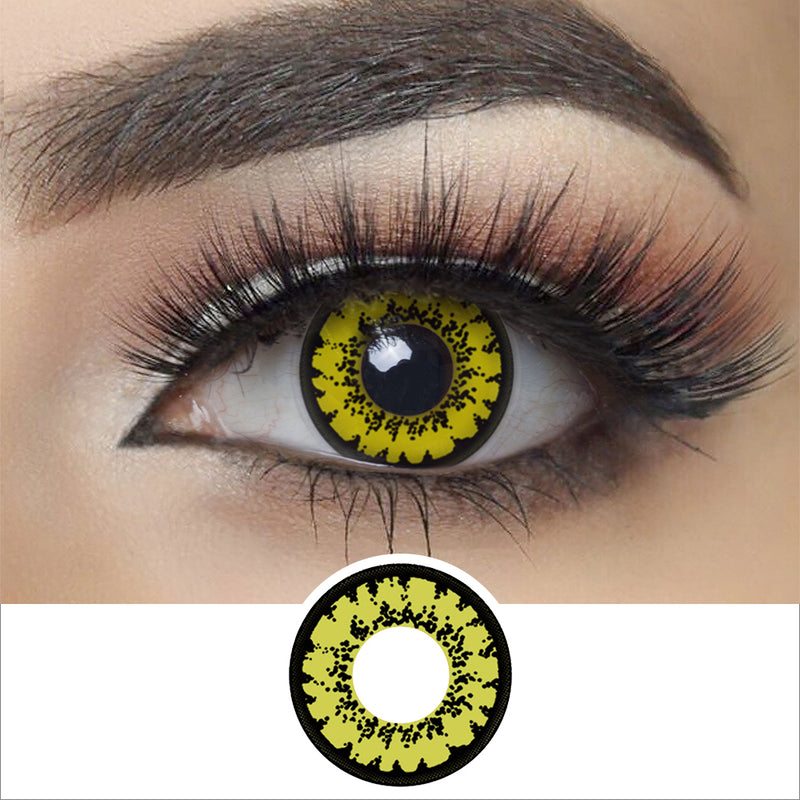 Yellow Mirage Halloween Contacts